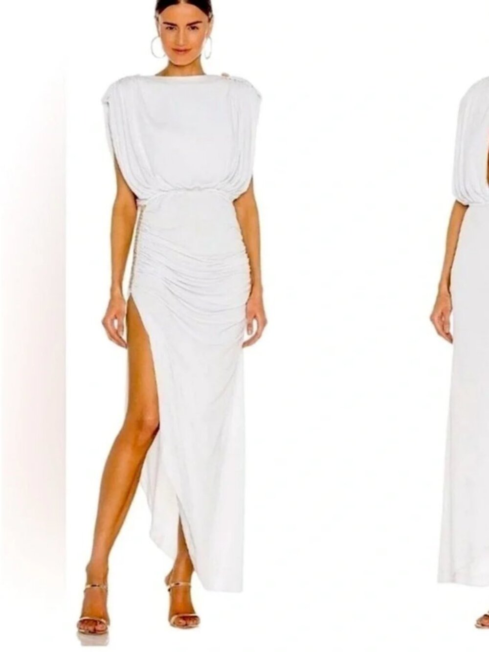 Sexy Retrofete Florence Dress White with Chain Medium